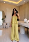 Silva Askılı Bluz Palazzo Takım-Yeşil