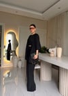 Siyah Bürümcük Kimono Takım