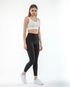 Siyah Düz Nanofit Sporcu Tayt