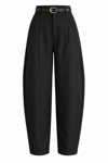 Siyah Kemerli Barrel Pantolon