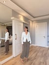 Soft Touch Şalvar Pantolon-Acı Kahve
