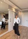 Soft Touch Şalvar Pantolon-Acı Kahve
