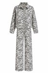 Zebra Desen Denim Takım