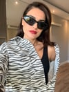 Zebra Desen Denim Takım
