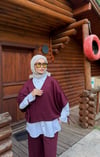 3lü Takım-Premium Oysho Kumaş-Bordo
