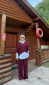 3lü Takım-Premium Oysho Kumaş-Bordo