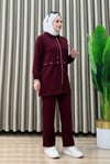 Kapşonlu Oyhso Takım-Bordo