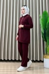 Kapşonlu Oyhso Takım-Bordo