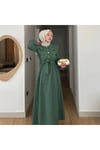 Yaka Detaylı Elbise - Ürün Kodu 1002