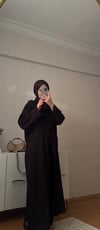RUS ARABİC ÜÇLÜ ABAYA TAKIM  | ACI KAHVERENGİ