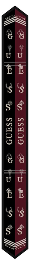 GUESS FOULAR2 BLACK MULTI FULAR
