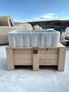 Bianco Carrara Çiftlik Tipi Mermer Evye - AMKC250002-1