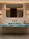 Bluetta Mavi Uzun Porselen Lavabo - AC26003
