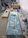 Bluetta Mavi Uzun Porselen Lavabo - AC26003