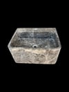 Dark Emperador Duvar Tipi Mermer Lavabo - AMSK26017