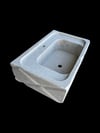 Doğal Traverten Geometrik Duvar Tipi Lavabo - AMSK26012