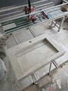 Fildişi Altın Damarlı Porselen Lavabo - AC26019