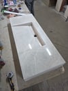 Fildişi Bej Uzun Porselen Lavabo - AC26004