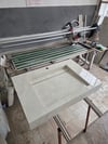Fildişi Krem Geniş Porselen Lavabo - AC26005