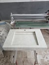 Fildişi Krem Geniş Porselen Lavabo - AC26005
