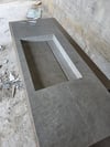 Gümüş Gri Uzun Porselen Lavabo - AC26002