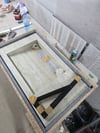 Klasik Traverten Görünümlü Porselen Lavabo - AC26009