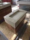 Klasik Traverten Görünümlü Porselen Lavabo - AC26006