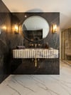 Oluklu Calacatta Viola Mermer Lavabo - AMSK26010