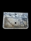 Oluklu Calacatta Viola Mermer Lavabo - AMSK26010