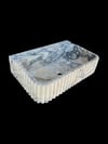 Oluklu Calacatta Viola Mermer Lavabo - AMSK26010