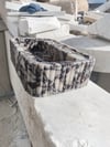 Oluklu Calacatta Viola Mermer Lavabo - AMSK250009