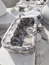 Oluklu Calacatta Viola Mermer Lavabo - AMSK250009