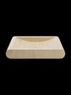 Oval Doğal Traverten Lavabo - AMSK250005