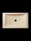 Oval Doğal Traverten Lavabo - AMSK250005