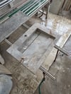 Roma Gri Altın Damarlı Porselen Lavabo - AC26013
