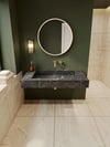 Siyah Mermer Görünümlü Porselen Lavabo - AC26021