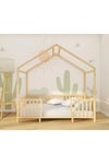 Design Bebek Ve Çocuk Karyolası Doğal Ahşap Yatak