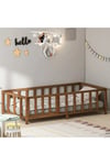 MONTESSORİ CEVİZ KAPILI ÇOCUK YATAĞI