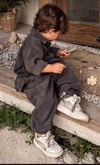 Antrasit Fitilli Kadife Gömlekli Takım
