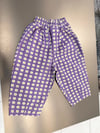 Çiçek Desen Denim Balon Pantolon