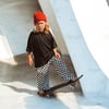 Damalı Loose Fit Pantolon