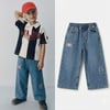Etiket Detay Denim Pantolon