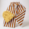 Hardal Şeritli Loose Fit Pantolon