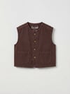 Kahve Denim Yelek