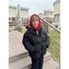 Kırmızı örgü bere