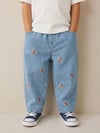 Nakışlı Balloon Jeans