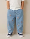 Nakışlı Balloon Jeans