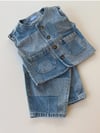 Parçalı balon jean