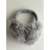 peluş kulaklık (gri)