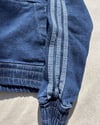 Şeritli Denim Kanguru Sweatshirt